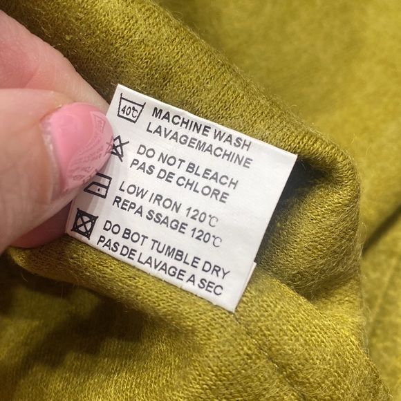 Bella Blue wool blend jacket green vert new with tags size S/M long jacket - Picture 6 of 6